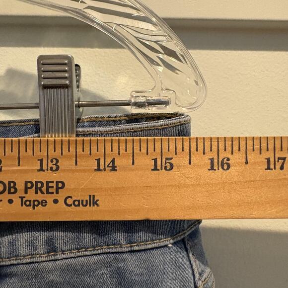 Sidefeel Jeans Womens 12 Light Blue High Rise Straight Leg Double Button Denim - Picture 10 of 13